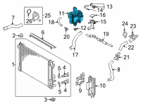 OEM Toyota Prius Prime Reservoir Diagram - 16470-37040