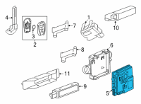 OEM 2019 Cadillac Escalade ESV Module Diagram - 13518840