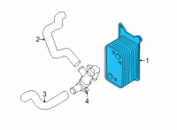 OEM 2021 Kia K5 Cooler Assembly-Oil Diagram - 431902N050