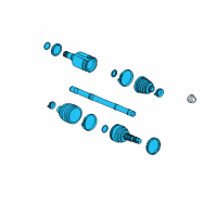 OEM 2019 Buick Envision Axle Assembly Diagram - 23506630