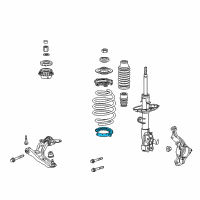 OEM 2015 Honda CR-Z Rubber, Spring Seat Diagram - 51684-TM8-003