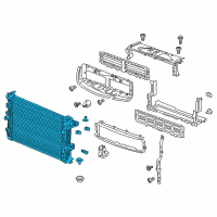 OEM 2019 Buick Envision Radiator Diagram - 22942965