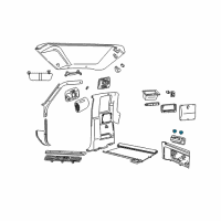 OEM 1998 Ford Ranger Cup Holder Diagram - F87Z-1313562-AAA
