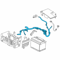 OEM Chevrolet Cruze Positive Cable Diagram - 13291361