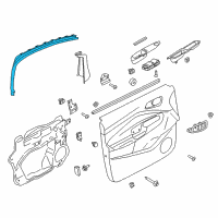 OEM 2014 Ford C-Max Window Molding Diagram - AM5Z-5851752-A