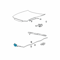 OEM Hyundai Latch Assembly-Hood Diagram - 81130-25010