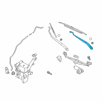 OEM 2013 Hyundai Veloster Windshield Wiper Arm Assembly(Driver) Diagram - 98310-2V000