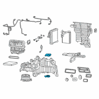 OEM Ram 3500 Air Conditioner And Heater Actuator Diagram - 68396059AB