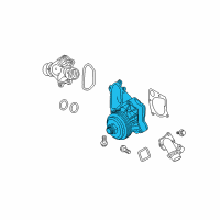 OEM 2011 BMW X5 Engine Water Pump Diagram - 11-51-7-801-063