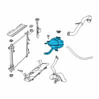 OEM Jeep Grand Cherokee Bottle-COOLANT Recovery Diagram - 55037999AJ