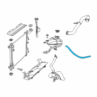 OEM Jeep Grand Cherokee Hose-COOLANT Recovery Bottle Diagram - 68159668AA