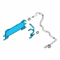 OEM 2011 Ford Mustang Oil Cooler Diagram - BR3Z-7A095-B