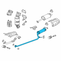 OEM Honda Civic Pipe B, Exhuast Diagram - 18220-TR6-A21