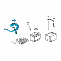 OEM 2017 Honda Civic Cable Assy. Starter Diagram - 32410-TGH-A00