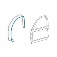 OEM 2001 Ford Crown Victoria Weatherstrip Diagram - XW7Z-5420530-AA