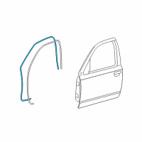 OEM 1999 Ford Crown Victoria Weatherstrip On Body Diagram - 8W7Z-5420709-A