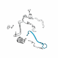 OEM 2005 Pontiac Vibe Hose, P/S Gear Inlet Diagram - 88971036