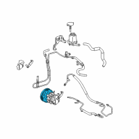 OEM 2005 Pontiac Vibe Pulley, P/S Pump Diagram - 88971029