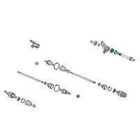 OEM 2014 Honda Ridgeline Bearing, Half Shaft (Ntn) Diagram - 91057-SJC-A01
