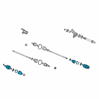 OEM Acura MDX Boot Set, Inboard Diagram - 44017-STX-A01