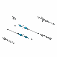 OEM 2010 Acura MDX Joint Set, Outboard (NTN) Diagram - 44014-STX-A51