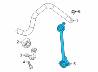 OEM 2022 Chevrolet Silverado 3500 HD Stabilizer Link Diagram - 84472981