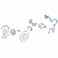 OEM 2016 Chevrolet Equinox Front Speed Sensor Diagram - 20811371