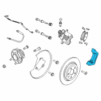 OEM 2014 Lincoln MKT Caliper Support Diagram - CT4Z-2B511-A