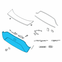 OEM 2021 Kia Stinger Moulding-Back Panel Diagram - 87371J5070