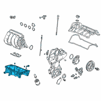 OEM 2019 Honda Clarity Pan Assembly, Oil Diagram - 11200-5WJ-A00