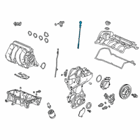 OEM 2020 Honda Fit Dipstick, Oil Diagram - 15650-5R7-A00