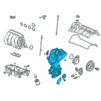 OEM Honda Case Assembly, Chain Diagram - 11410-5WJ-A00