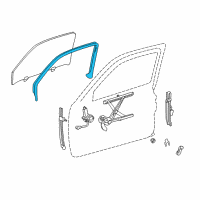 OEM Toyota Run Channel Diagram - 68141-04010