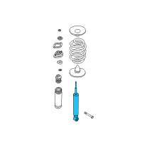 OEM 2005 BMW M3 Rear Shock Absorber Diagram - 33-52-6-757-045