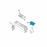 OEM 2007 Nissan Versa Cup Holder Assembly Diagram - 96966-EL00A