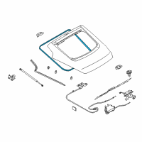 OEM 2008 Nissan 350Z Weatherstrip-Back Door Diagram - 90830-CD000