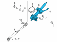 OEM 2022 Kia Carnival COLUMN & HOUSING ASSY Diagram - 56390R0020