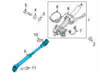 OEM 2022 Kia Carnival JOINT ASSY-STRG Diagram - 56400R0000