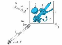 OEM 2022 Kia Carnival COLUMN ASSY-STEERING Diagram - 56310R0020