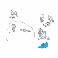 OEM 2015 Toyota Yaris Side Mount Bracket Diagram - 12325-21190