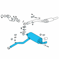 OEM BMW Z4 REAR MUFFLER WITH EXHAUST FL Diagram - 18-30-7-934-415