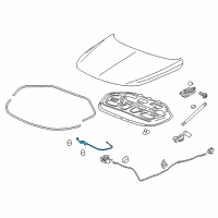 OEM 2018 Buick LaCrosse Lock Cable Diagram - 26672953