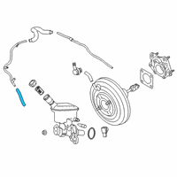 OEM 2019 Nissan Kicks Hose-Brake Booster Diagram - 47474-5RL0A