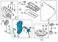 OEM Kia Niro Cover Assembly-Timing Belt Diagram - 2135003HA0