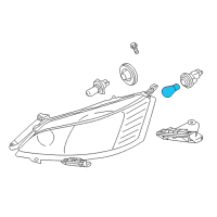 OEM 2017 Chevrolet City Express Signal Bulb Diagram - 19317761