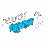 OEM 2015 Ram ProMaster 1500 Exhaust Manifold Diagram - 68226938AA