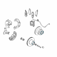 OEM 1998 Dodge B2500 Hub Diagram - 3880830