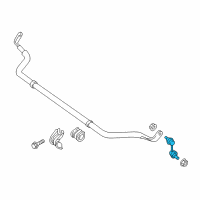 OEM 2016 Nissan Titan XD Rod Assy-Connecting, Stabilizer Diagram - 54668-EZ60A