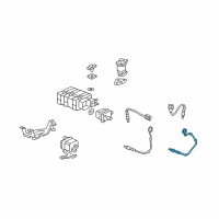 OEM 2009 Acura MDX Sensor, Rear Secondary Oxygen Diagram - 36542-RYE-A01