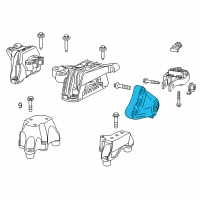 OEM 2014 Dodge Dart Bracket-Engine Mount Diagram - 68164774AA